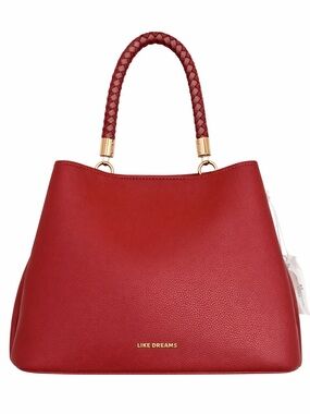 LIKE DREAMS Vegan Leather Yara Top Handle Crossbody Bag